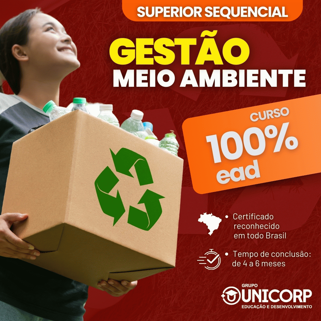 SUPERIOR SEQUENCIAL EM GESTÃO EM MEIO AMBIENTE